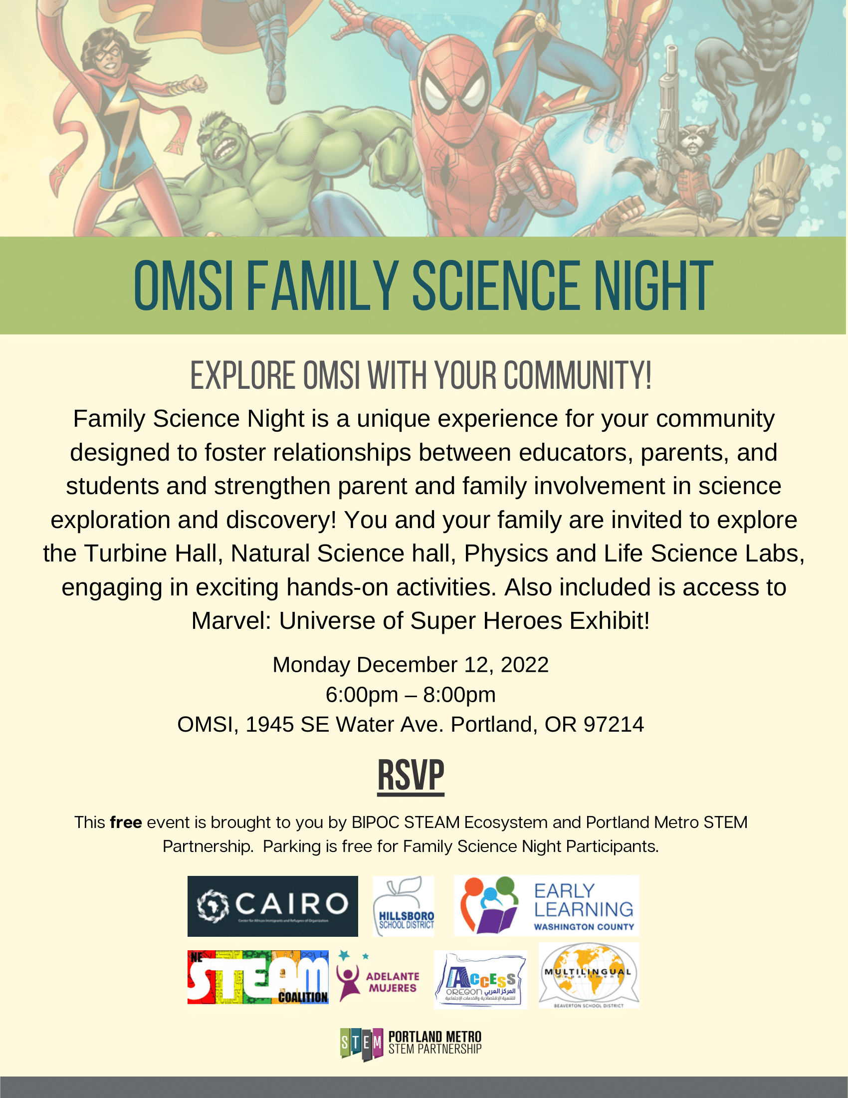 OMSI Family Science Night